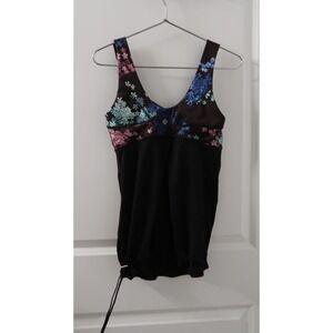 Lululemon Tame Me Tank Top | Black/Petal Pop Multi | 6